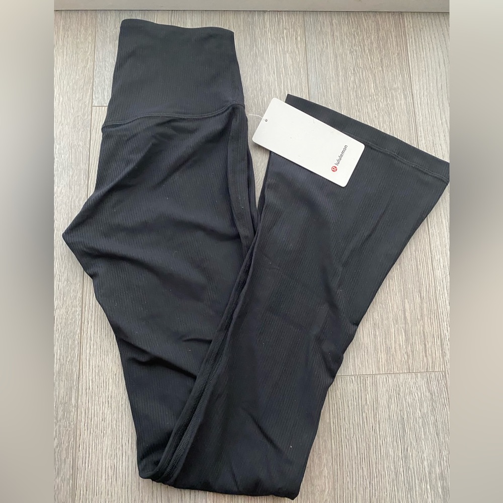 Lululemon Align Ribbed Mini Flare Pant Black Size 6